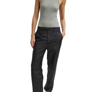 Tibi Navy Crispy Nylon Rodney Trousers